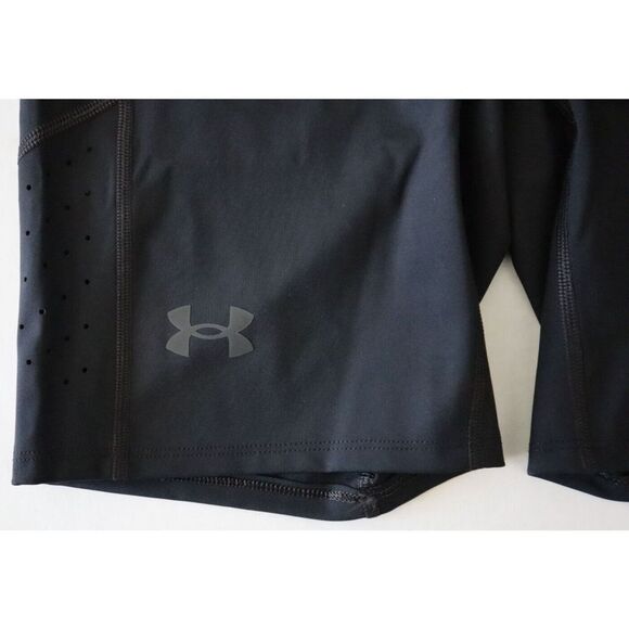 Under Armour 1373218 001 Men's Sz Large Black UA Speedpocket Half Tights Shorts - Picture 10 of 14